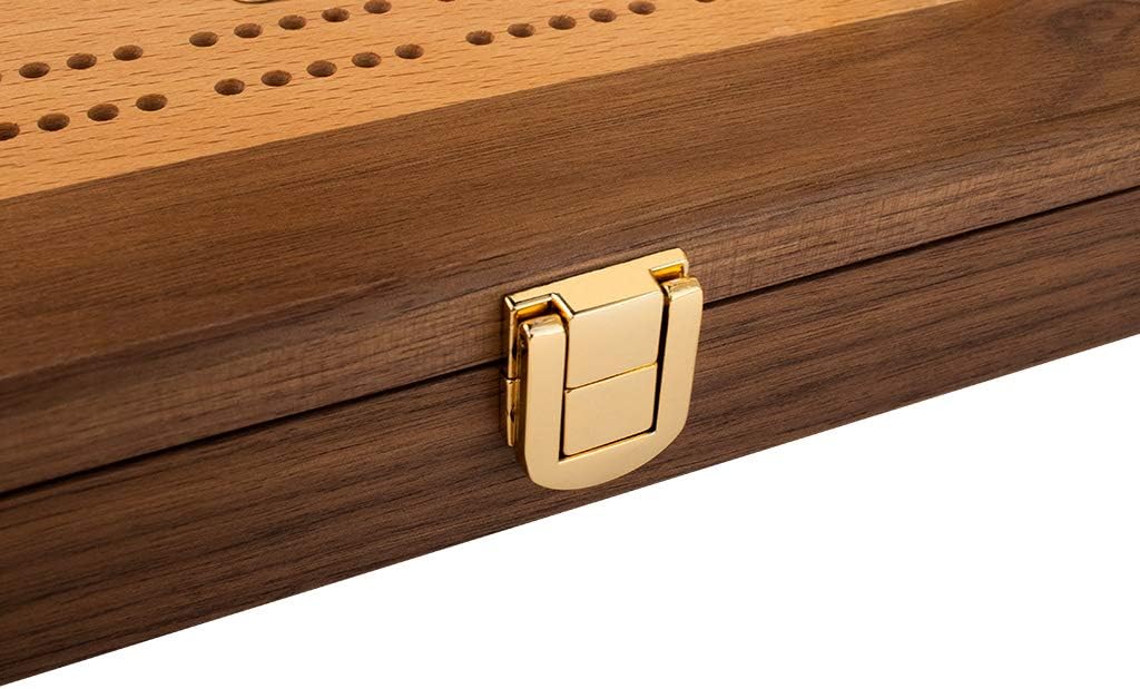 Domino Set with Walnut-Framed Beechwood Case J481561