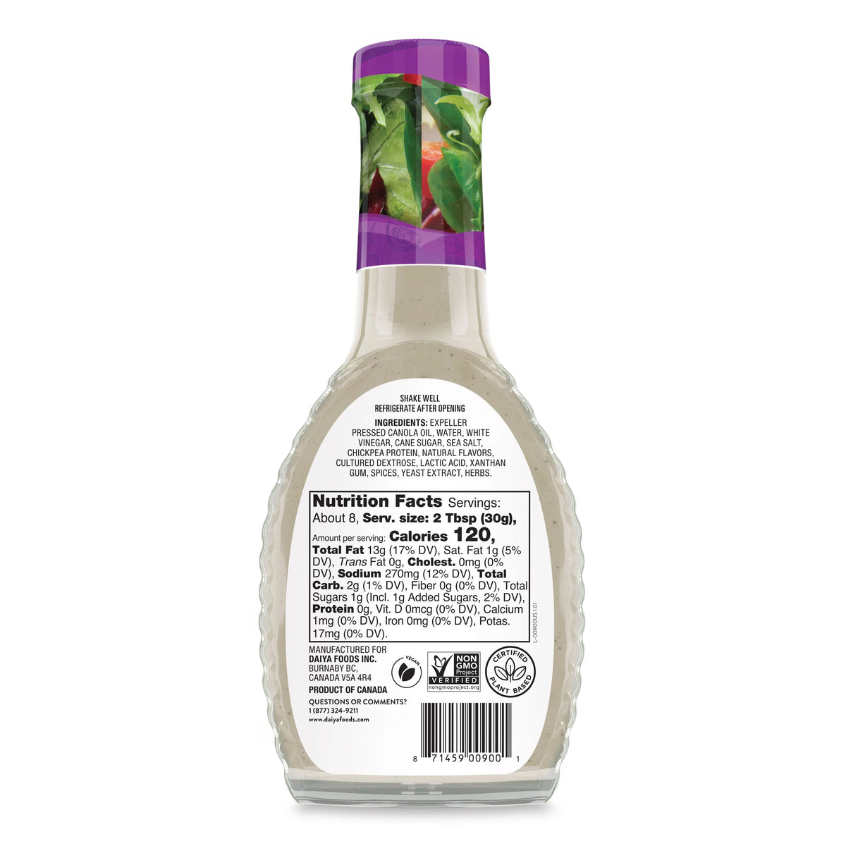 8.36 oz 6 Pack Vegan Ranch Salad Dressing N360211