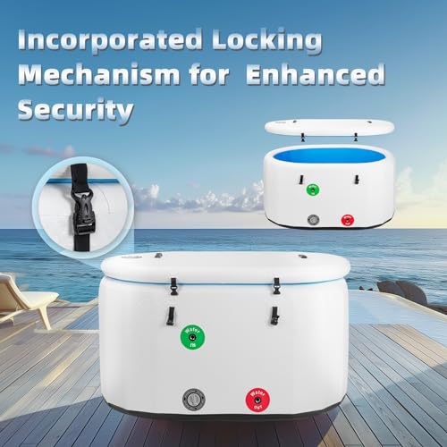 Black XL Cold Plunge Tub, 53.15" L x 33.46" W x 25.59" H U139