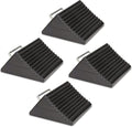 Set of 4 Heavy Duty Nylon Rubber Wheel Chocks A2622