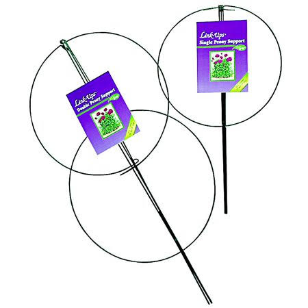 Double Peony Support Steel with Green Vinyl Coating (Case of 12) M578440