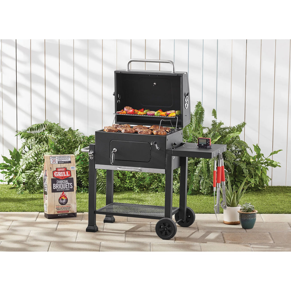 Heavy Duty 24-inch Charcoal Grill, Black M19864
