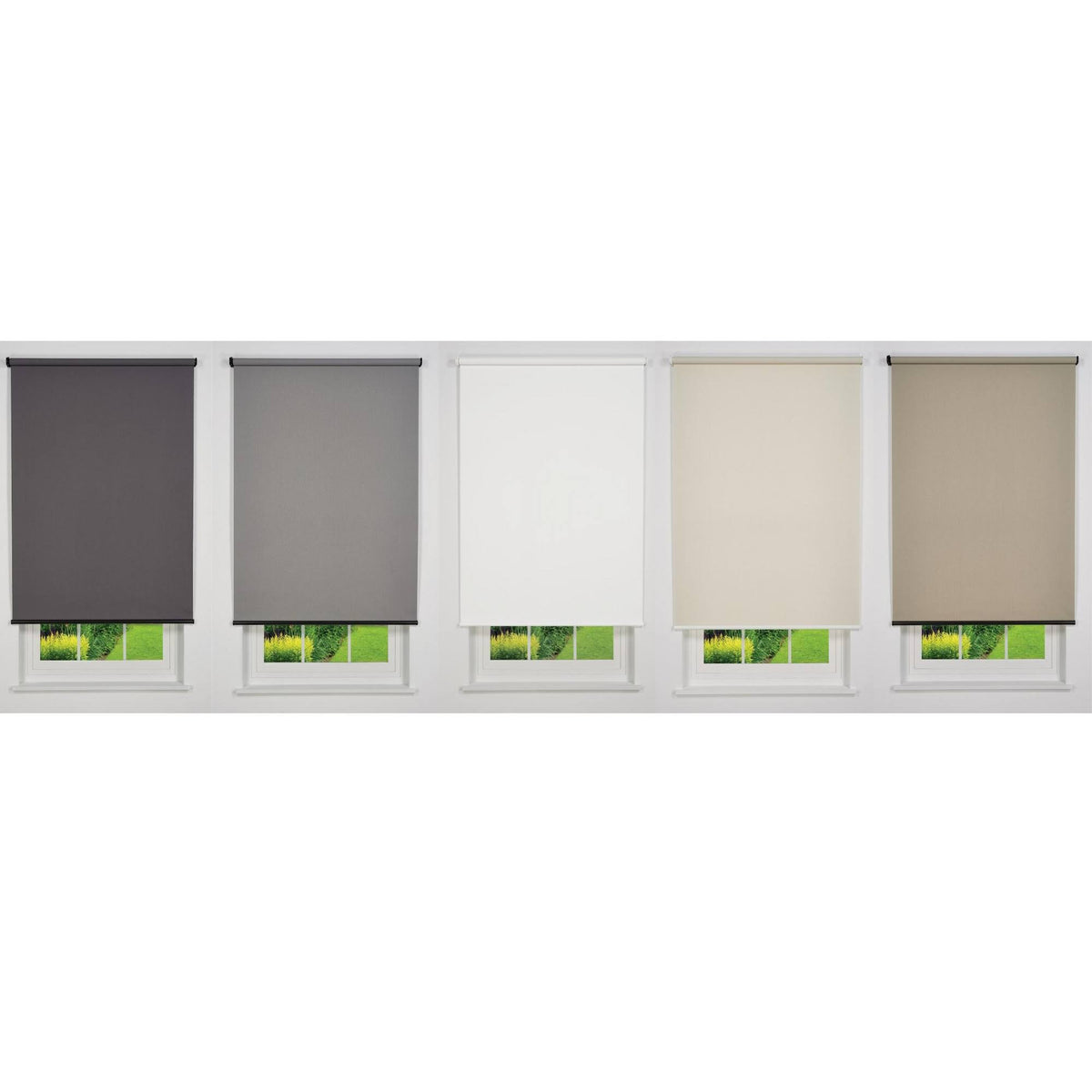 Light Grey Cordless Light Filtering Roller Shade N10746