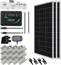 300 Watts 12 Volts Monocrystalline Solar RV Kit with 30A PWM LCD Charge Controller Y2819