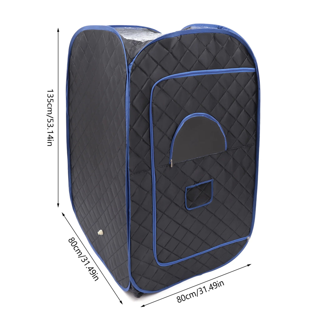 Portable Steam Sauna Tent with 2L Steamer, 99 Minute Timer, Remote Control, Chair, 135CM V301871