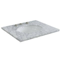 White Carrara Top Single Oval Sink T477