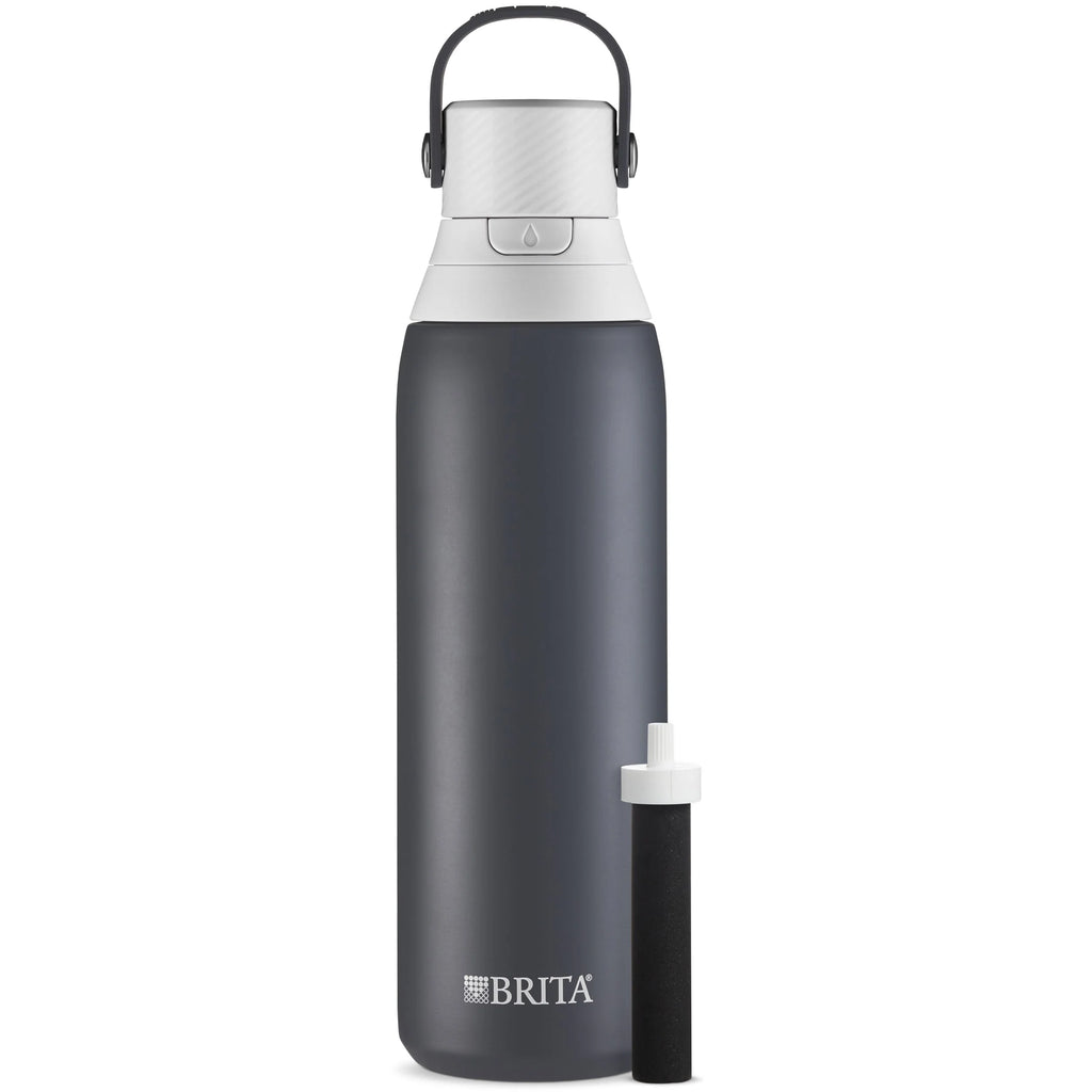 20 oz Stainless Steel Filtered Insulated Water Bottle with Straw H227878