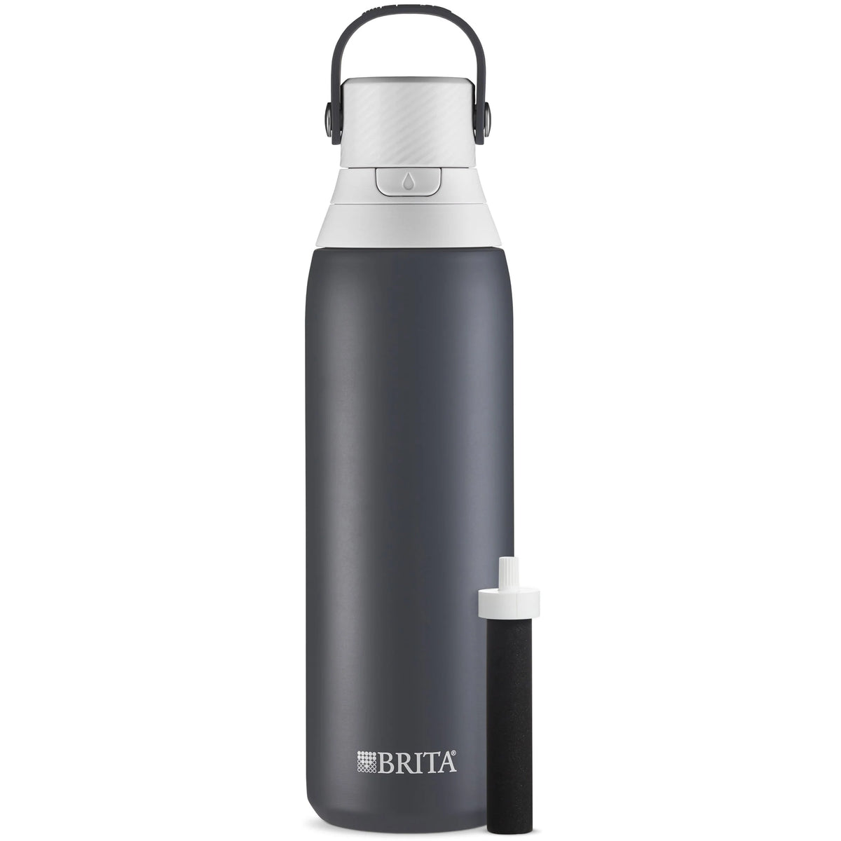 20 oz Stainless Steel Filtered Insulated Water Bottle with Straw H227878