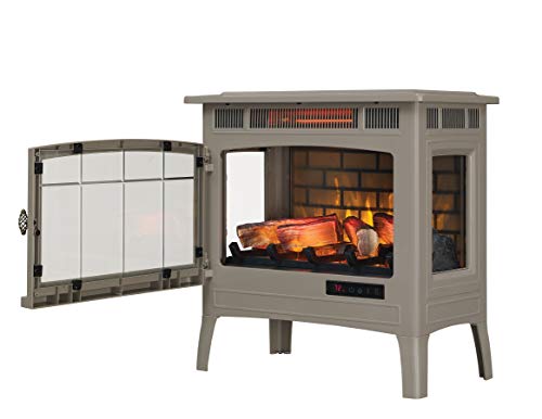 Electric Infrared Quartz Fireplace Stove with 3D Flame Effect U807543