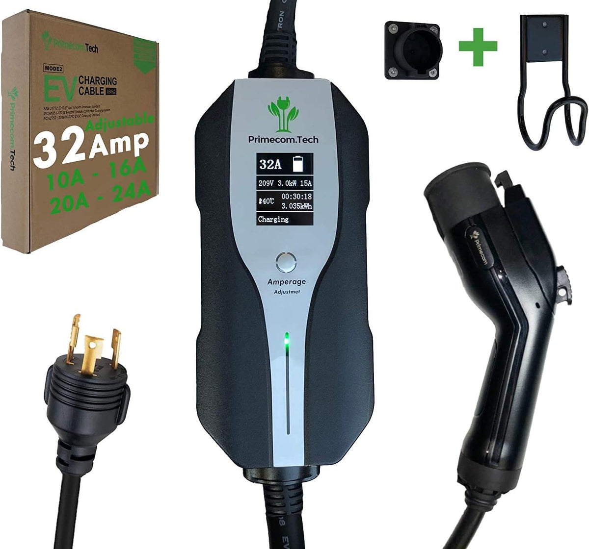 Level 2 Electric Vehicle Charger with 30Ft Cable M605
