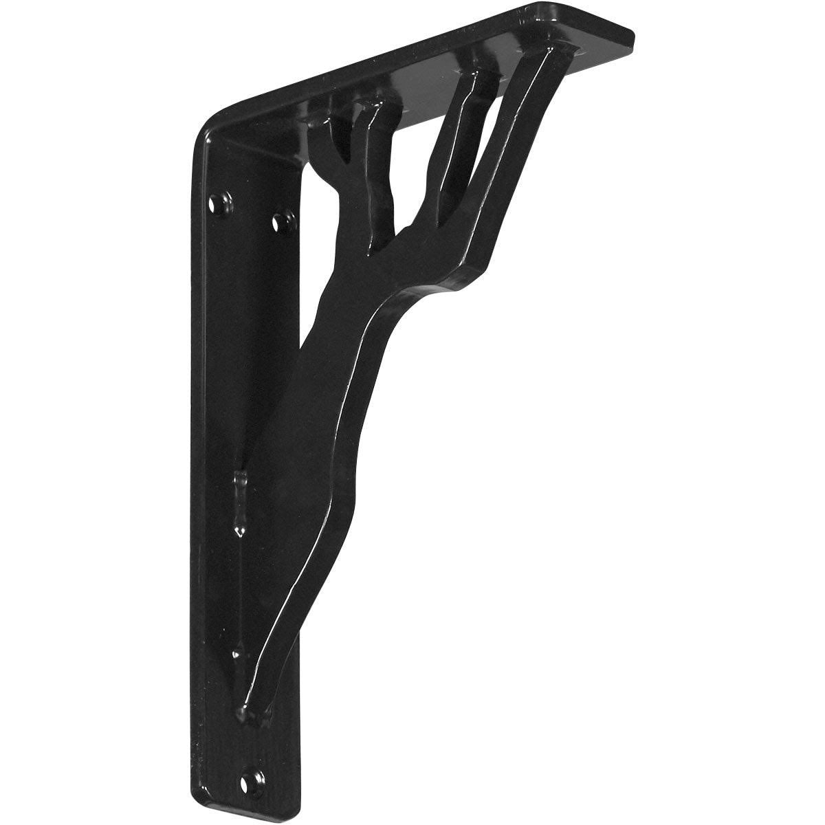 Wrought Iron Bracket Antiqued Pale Gold Triple Center Brace T79029