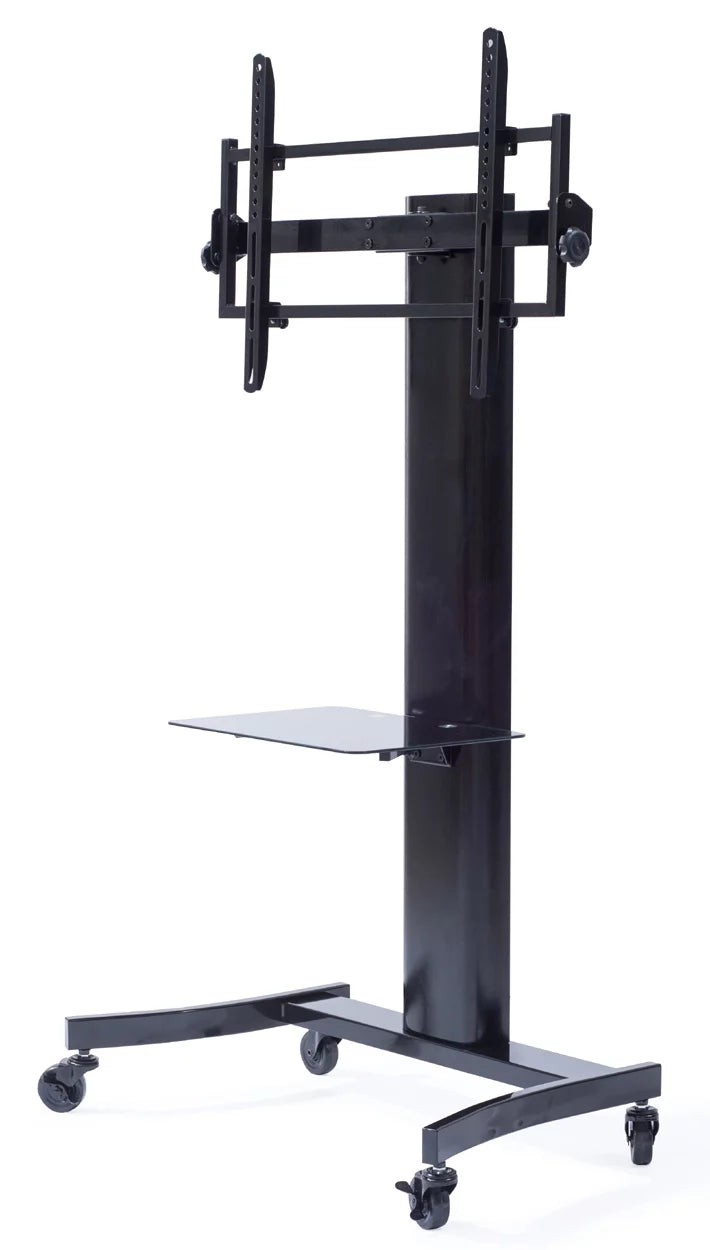 Black Curved Wood TV Stand for 40 - 75 Inch TV I104348