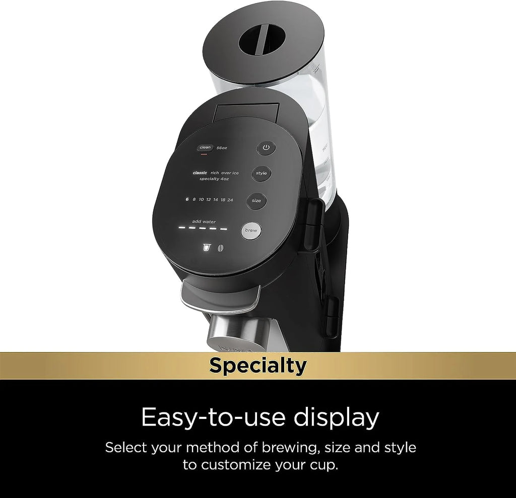 Single-Serve Coffee Maker with Milk Frother, Black Z131599