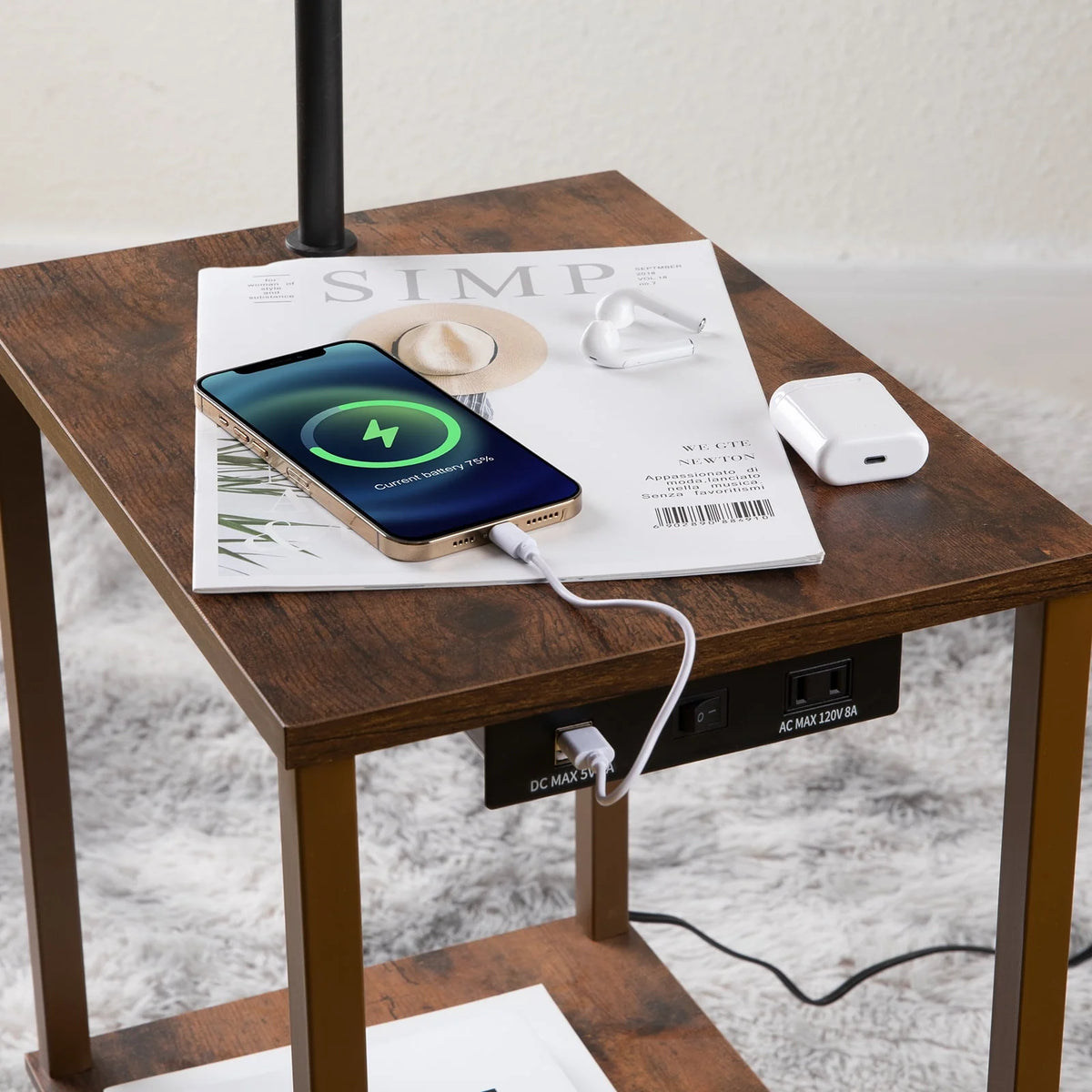 Floor Lamp with Table and USB Port R36305