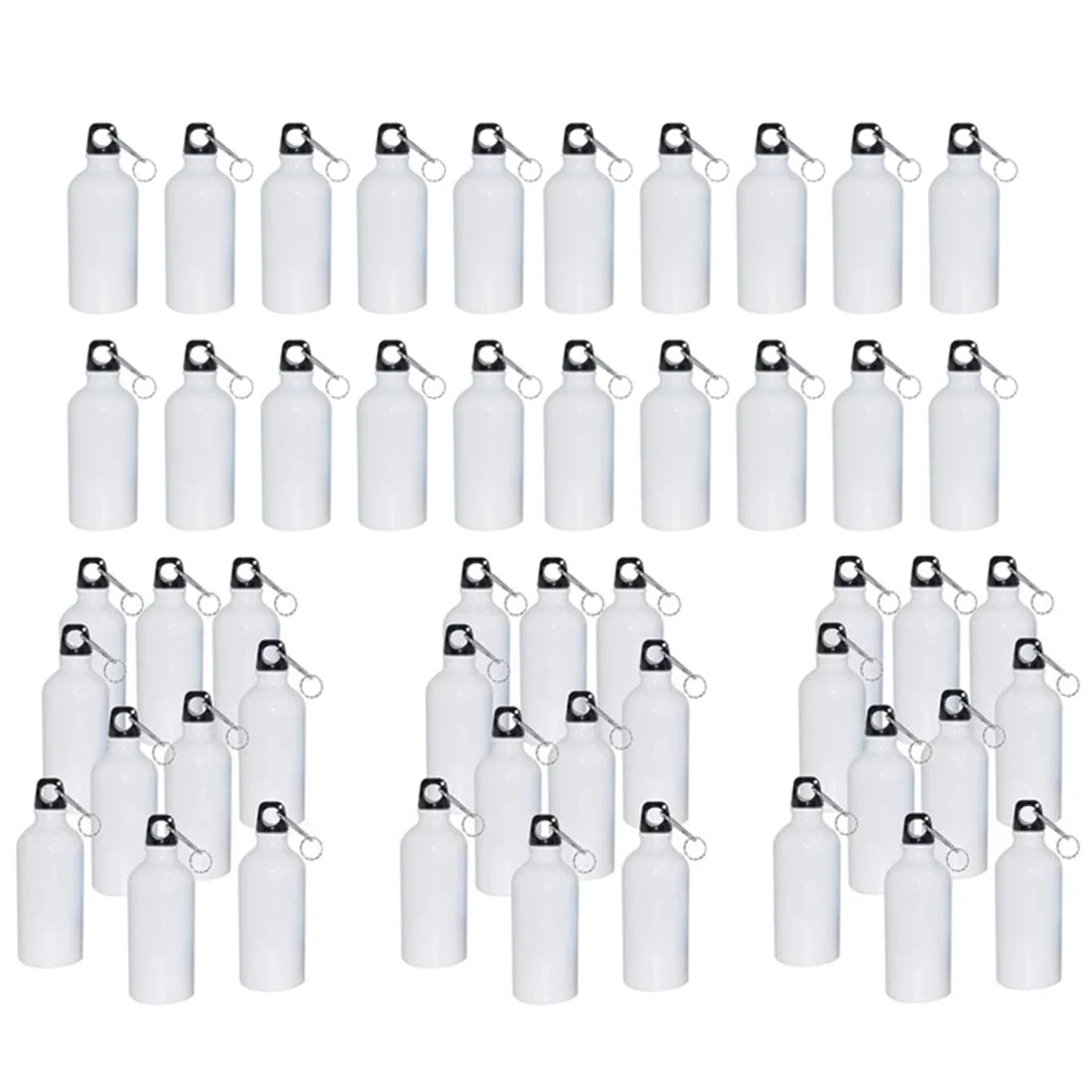 50pcs 500ml Aluminium Water Bottle White Q869037
