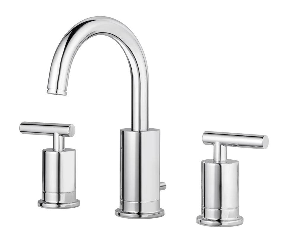Polished Chrome Widespread Double Handle Bath Faucet E84588
