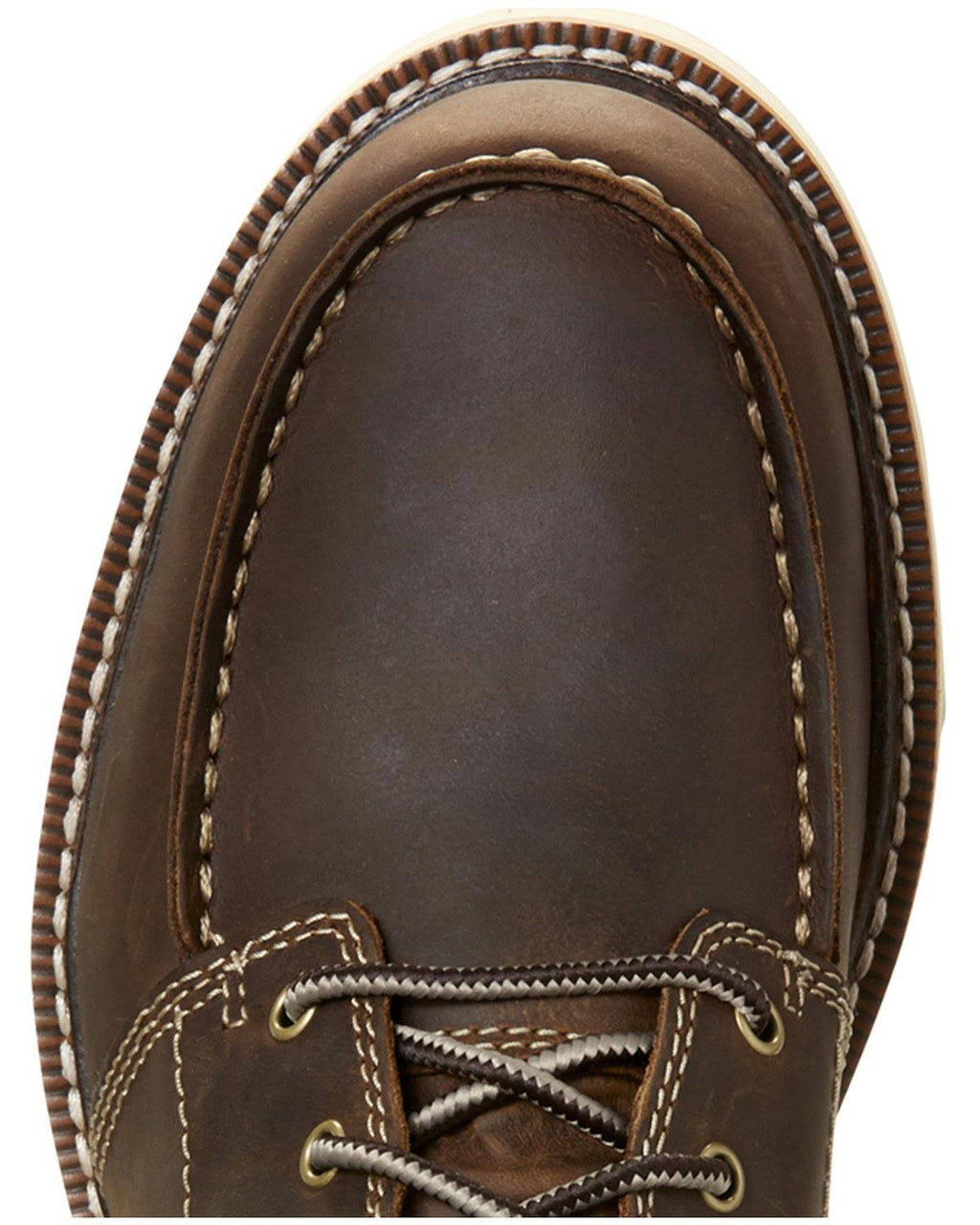 Brown Lace Work Boots U3854