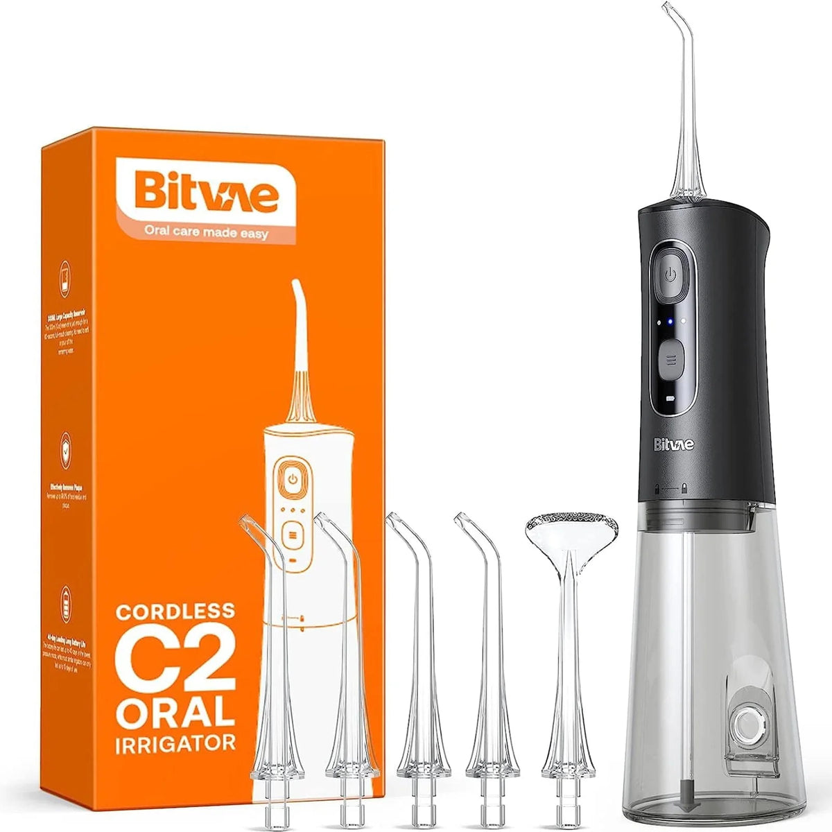 Cordless Water Flosser with 6 Jet Tips O715