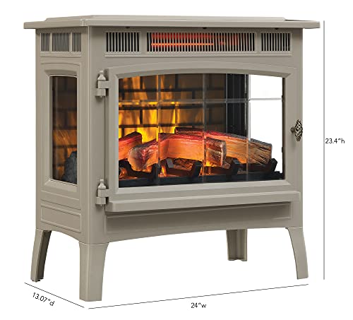 Electric Infrared Quartz Fireplace Stove with 3D Flame Effect U807543