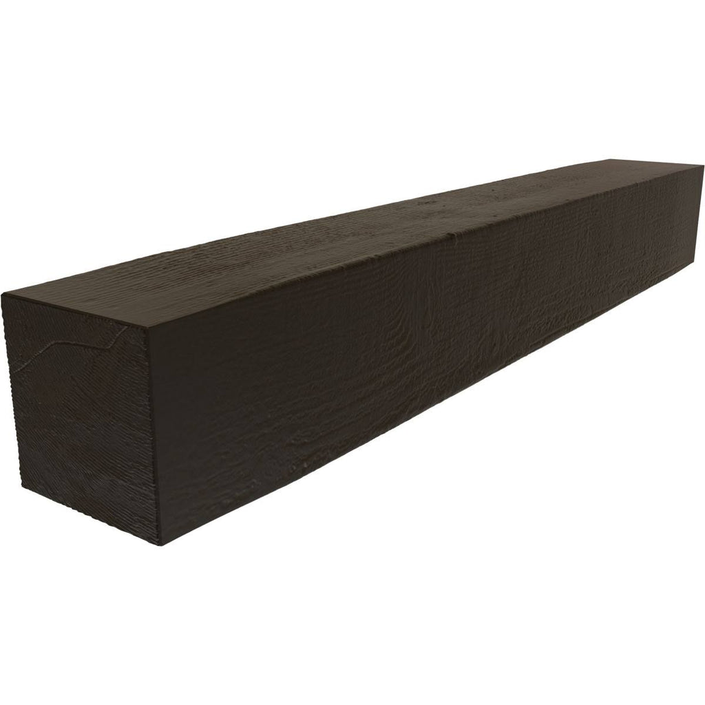 Rough Sawn Faux Wood Fireplace Mantel, Natural Ash J16564