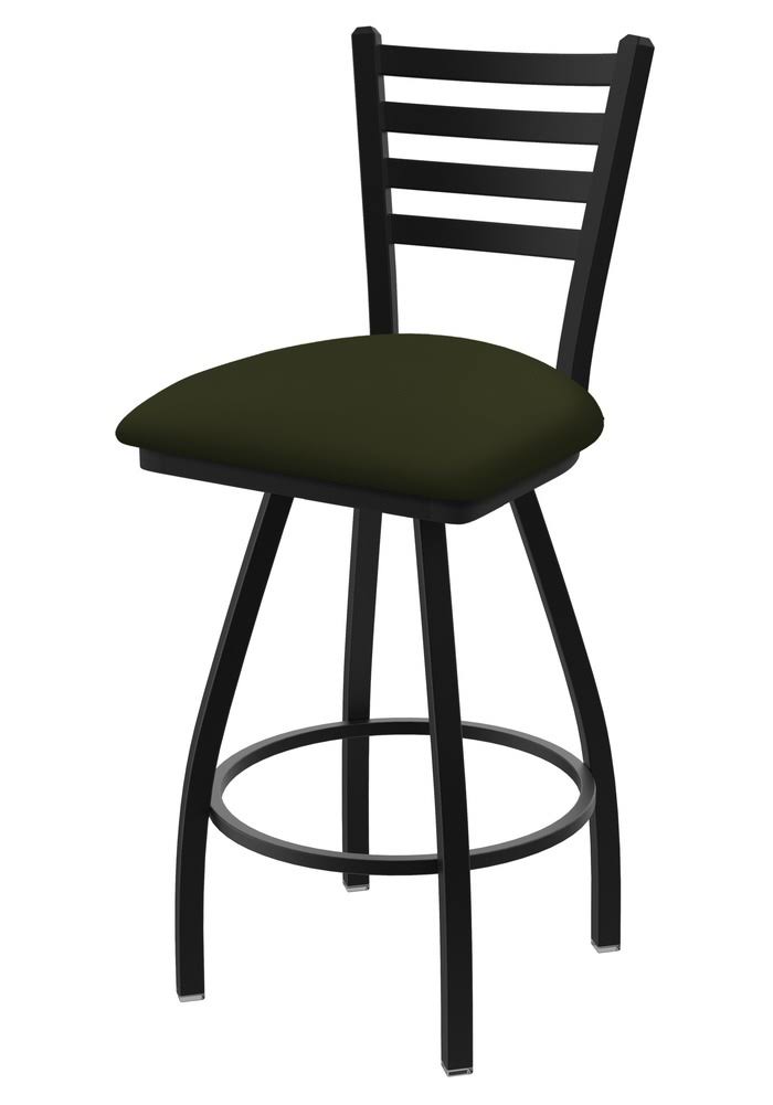 Black Wrinkle Finish Swivel Extra Tall Bar Stool with Canter Pine Seat S315