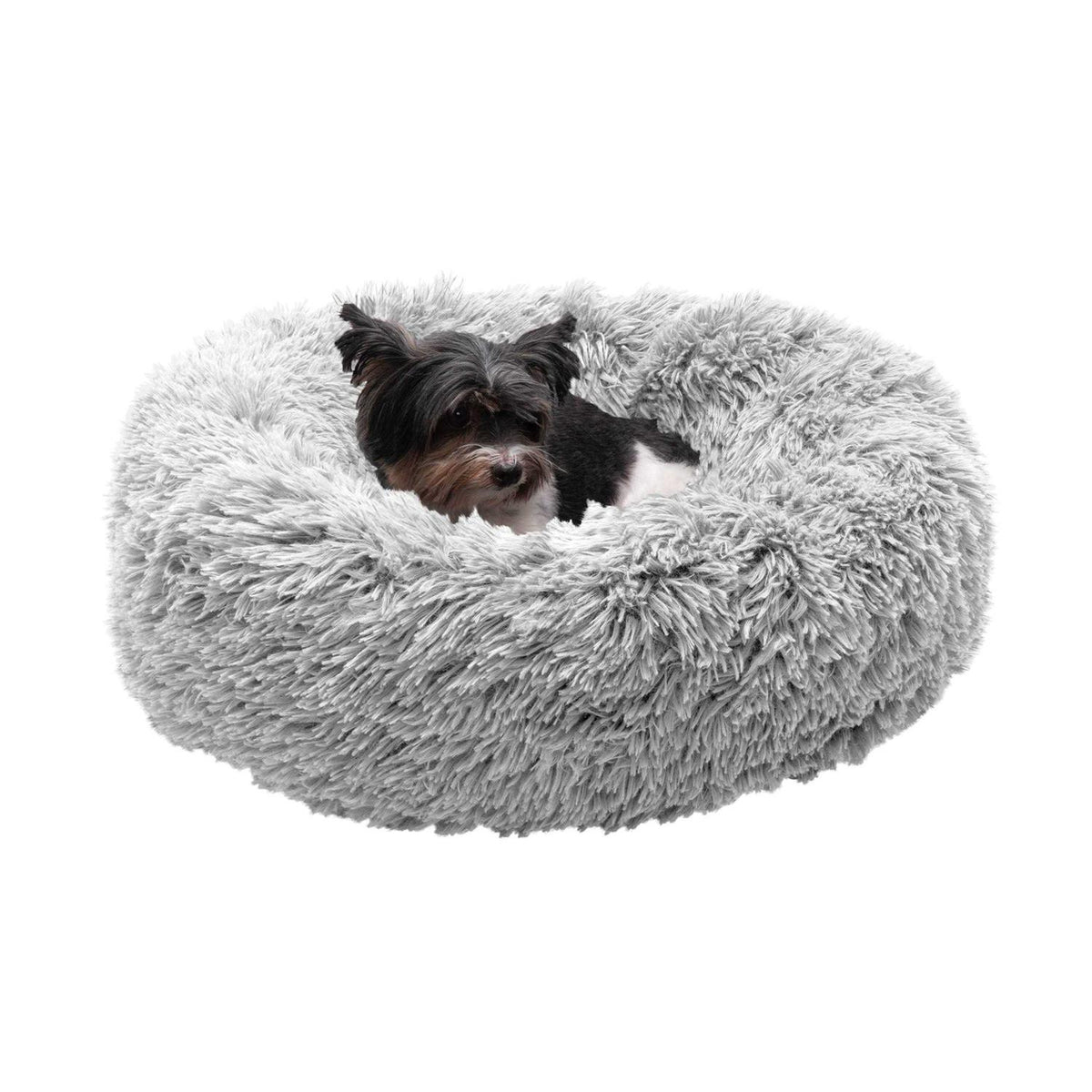 Calming Cuddler Long Fur Donut Dog Bed V393