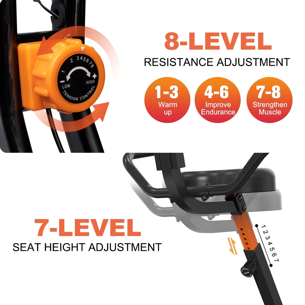Foldable Exercise Bike Stationary Bike T982989