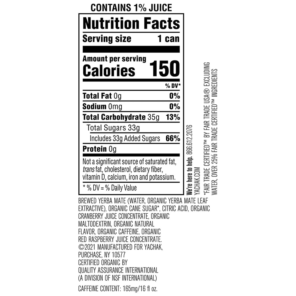Yerba Mate Drink 16 fl oz 12 Pack Cans F631145