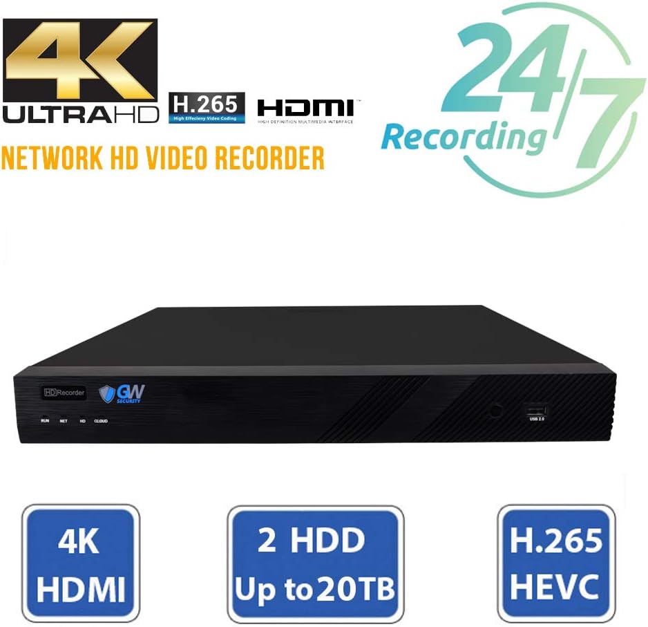 16 Channel 4K NVR 5MP Security Camera System with 4TB Hard Drive W674089
