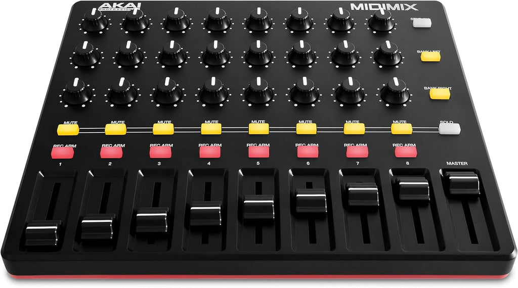 USB MIDI Controller Mixer with Assignable Faders, 24 Knobs, 16 Buttons C50601