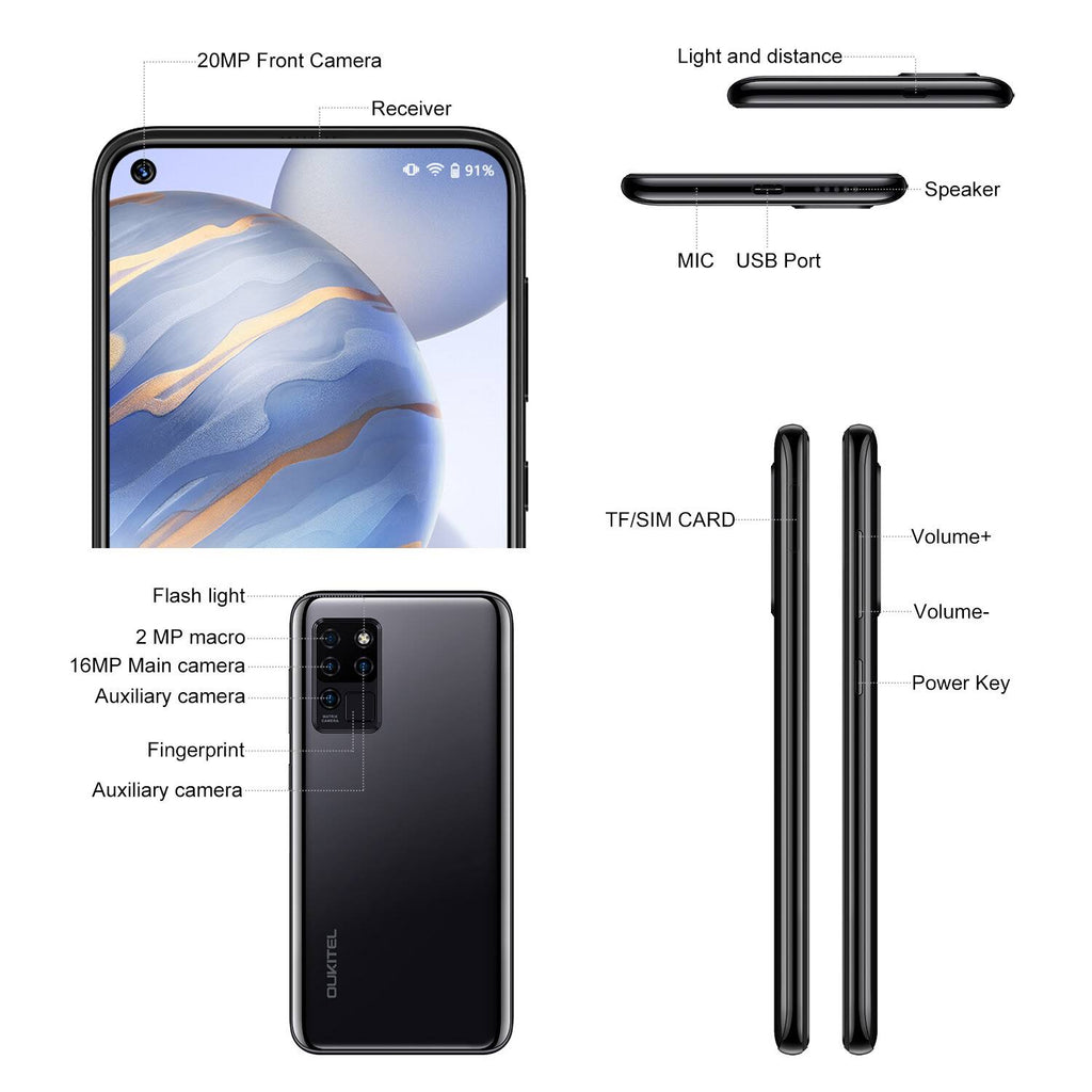 6.4 inch FHD+ 4GB 64GB 4G Smartphone X340