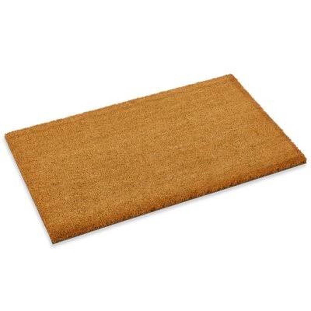 Black Coir Non-Slip Outdoor Door Mat J6527