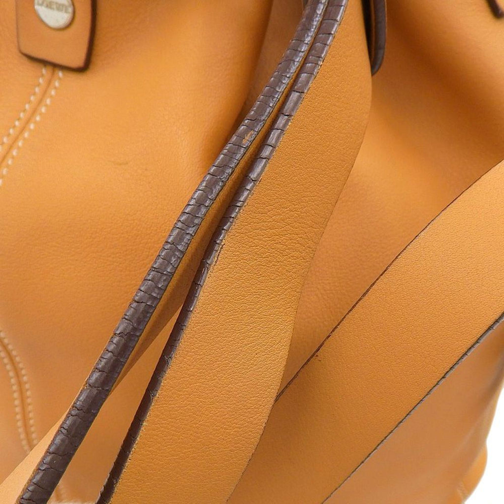 Camel Leather Drawstring Backpack B171