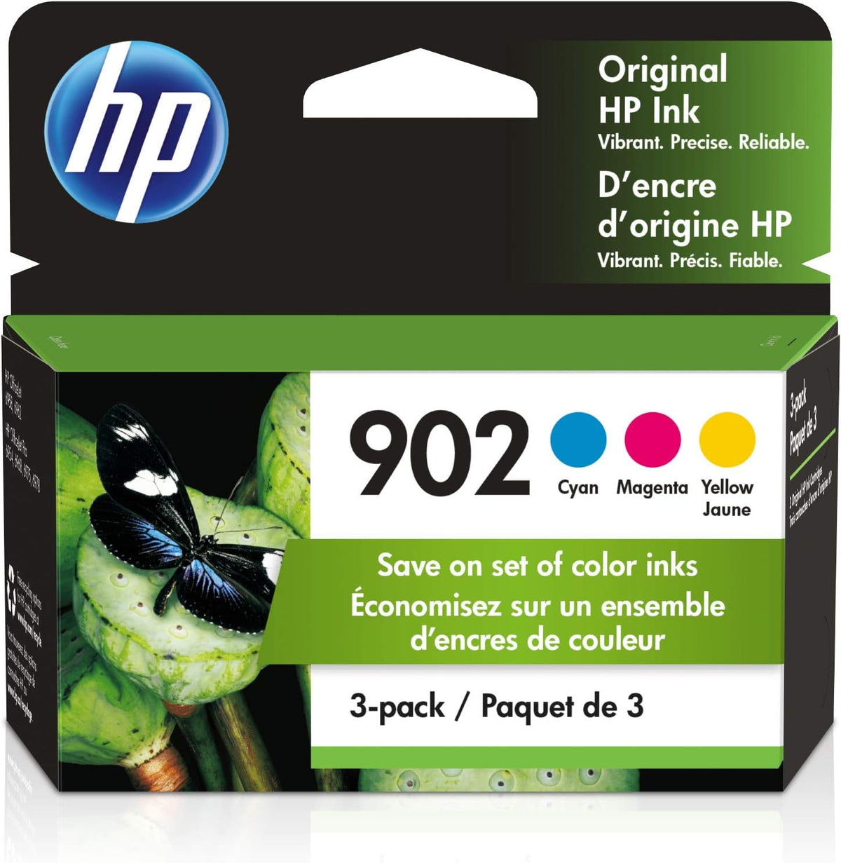 Cyan, Magenta, Yellow Ink Cartridges for HP OfficeJet 6900 Series, Pack of 2 D4556