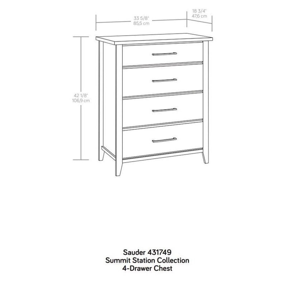 Engineered Wood 4-Drawer Bedroom Chest T249530