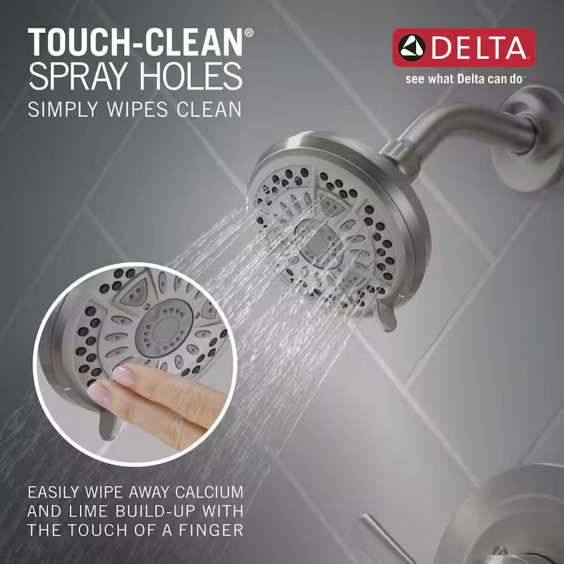 Single-Handle 6-Spray Tub and Shower Faucet Brushed Nickel J676228