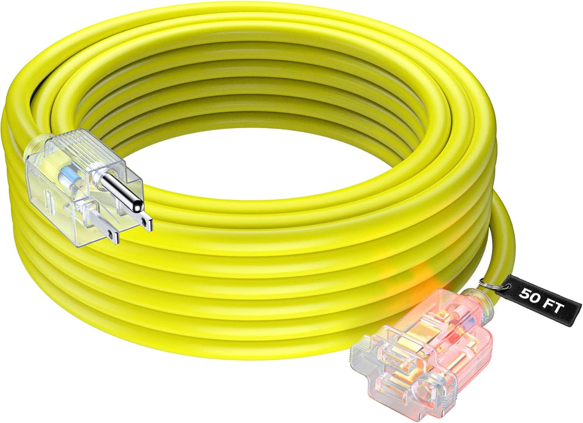 Orange 100 Feet 14 Gauge Heavy Duty Outdoor Extension Cord S1328