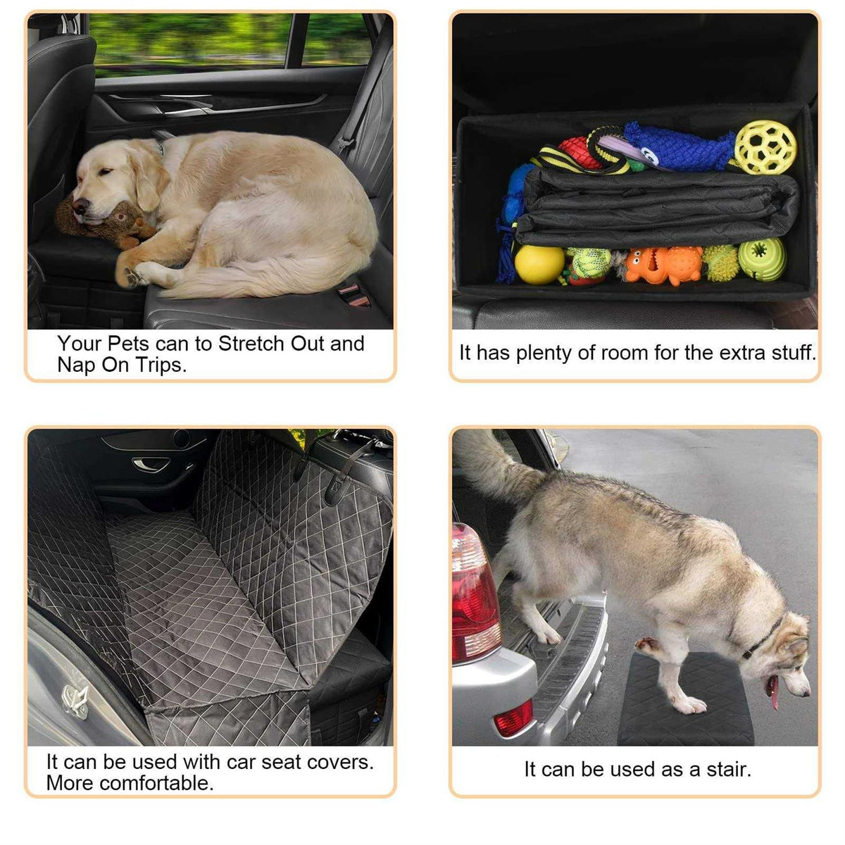 Dog Seat Extender with Storage E41205