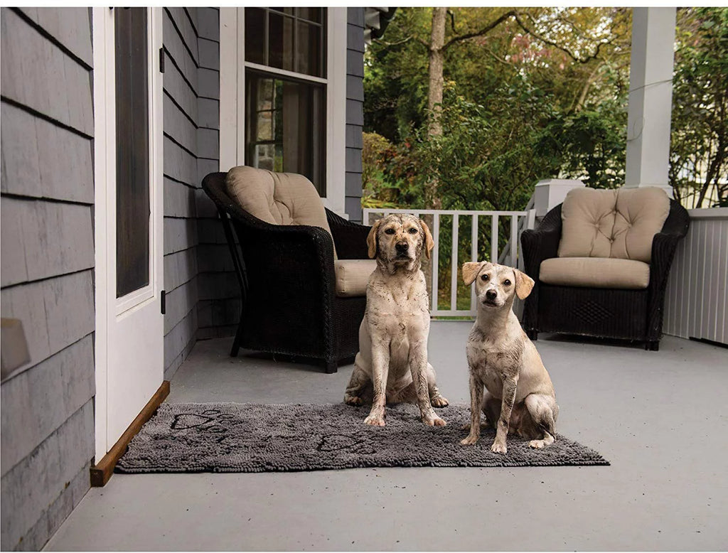 Black Microfiber Doormat 23x16 N64429