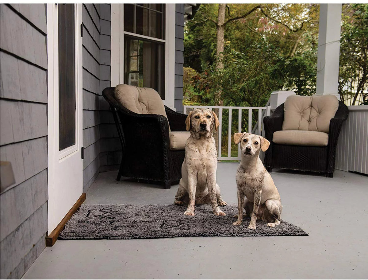 Black Microfiber Doormat 23x16 N64429