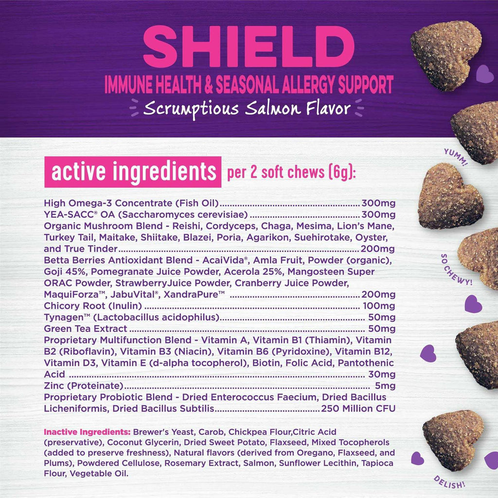 Salmon Flavored Soft Chew Immune & Allergy Supplements for Dogs Y629