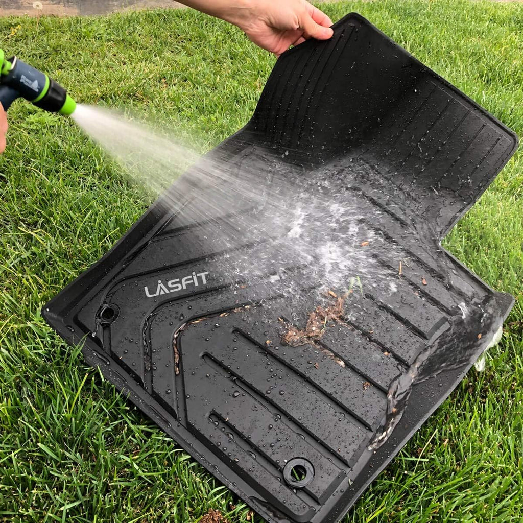 Black All Weather TPE Car Floor Liners Front and Rear Row Z114