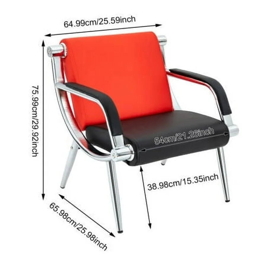2PCS PU Leather Guest Chair R472