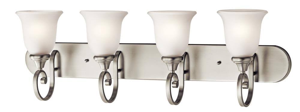 Brushed Nickel Four-Light Bath Fixture Q7777