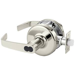 Cylindrical Lock Bright Nickel Plated Clear Coated T7358