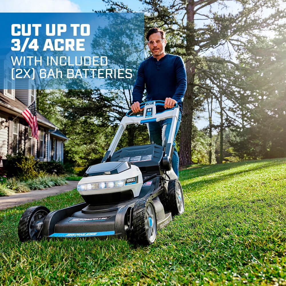 21-inch 3-in-1 Self-Propelled Mower Kit with 6.0Ah Lithium-Ion Batteries E77481