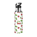 Stainless Steel Insulated Thermos Vacuum Flask Water Bottle with Straw Lid B324538