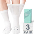 Merino Wool Diabetic Socks for Men Women Loose Fit Non Binding F25569