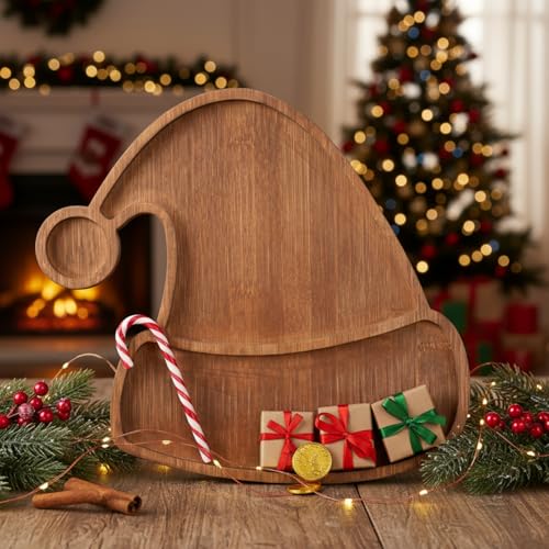 Christmas Tree Serving Tray Charcuterie Board 11.42 x 10.43 Inches C2863