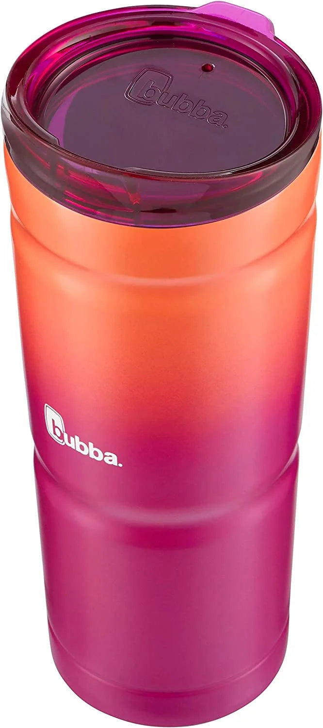 Pink Sorbet Vacuum-Insulated Stainless Steel Tumbler with Lid and Straw, 24oz L949692